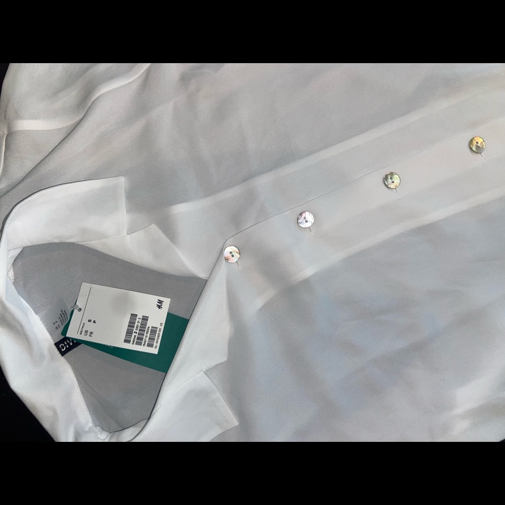 H&M blouse button up shirt